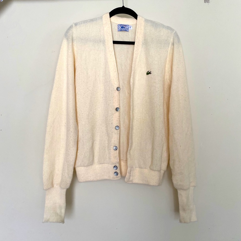 Vintage Izod Lacoste preppy cardigan